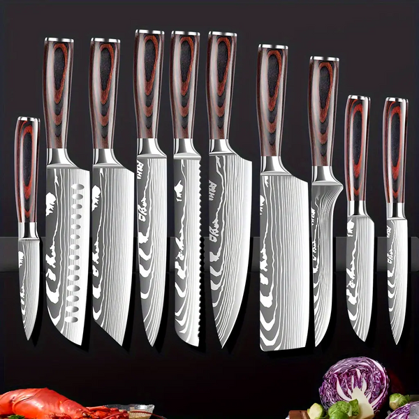 Juego De Cuchillos SENKEI De Cocina Profesional 10 Piezas