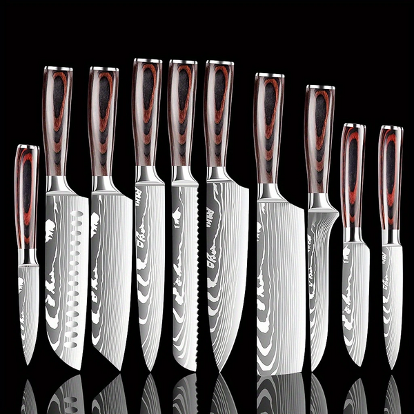 Juego De Cuchillos SENKEI De Cocina Profesional 10 Piezas