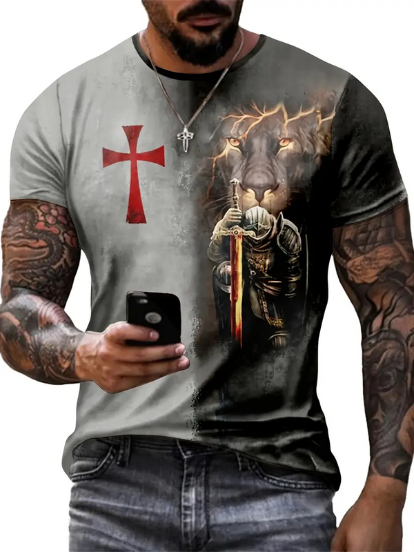CAMISETA LION HEART - Diseño Impactante