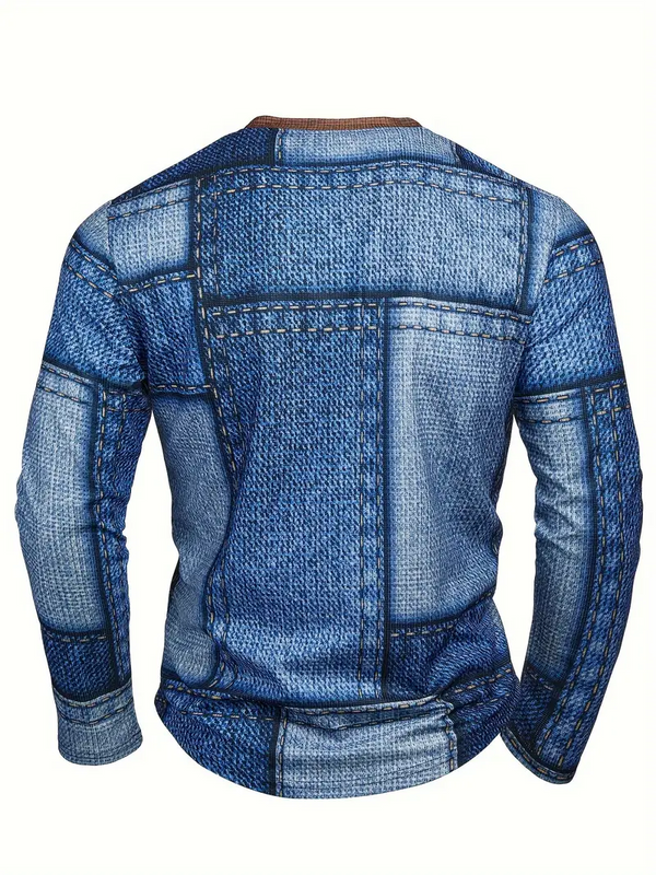 CAMISA JEAN STAMP - Elegancia Geométrica